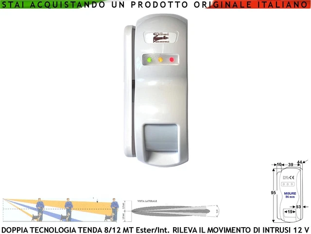 Barrière De Sécurité Extérieure BENTEL RAY100 - 100 Mètres, IP54, Alarme Anti-intrusion (neuf)