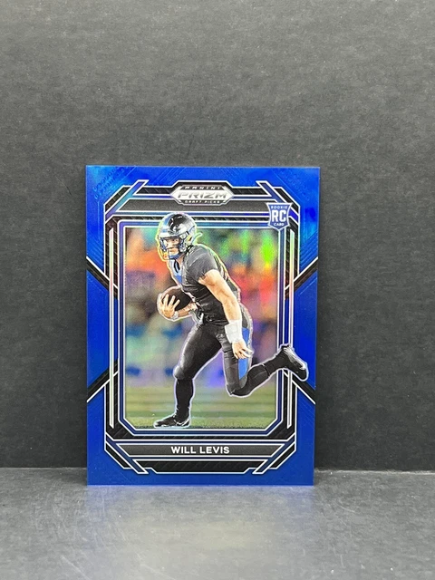 2023 Panini Prizm Draft WILL LEVIS Blue Rookie /199 SSP RC TITANS