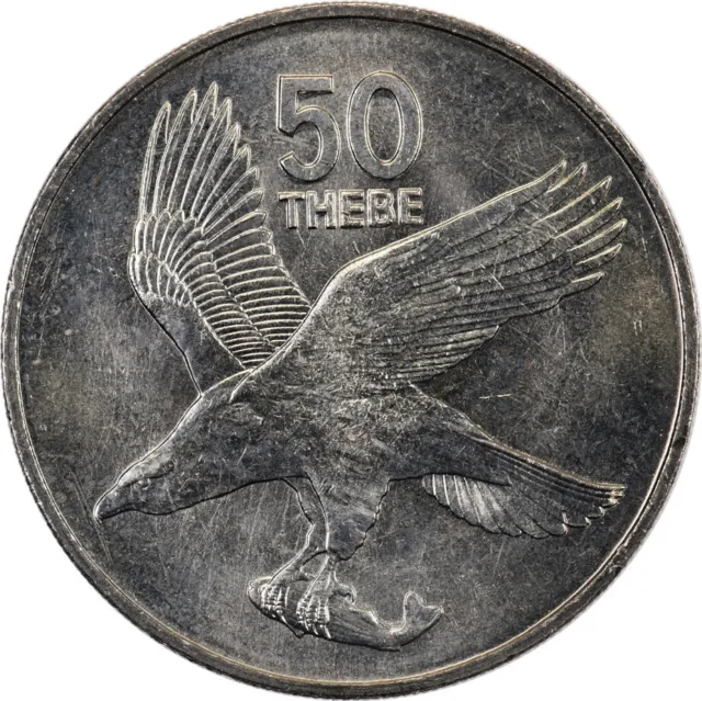Botswana - 50 Thebe - 1984 - African Fish Eagle