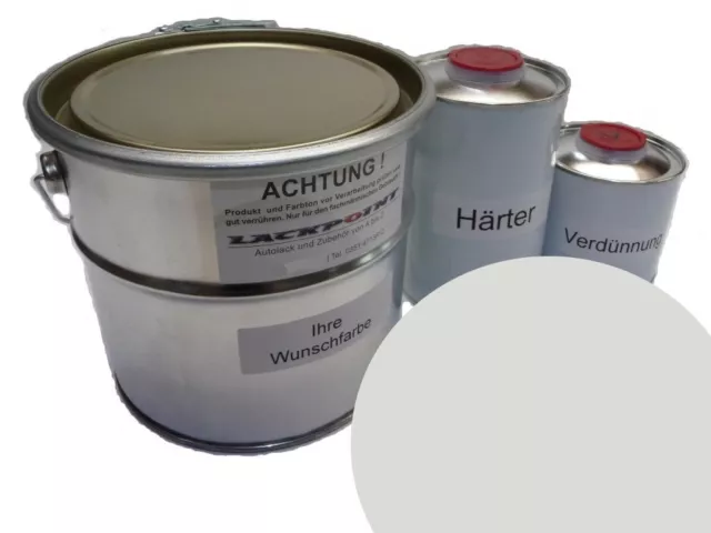 1 Liter Set 2K Car Paint Suitable for VW L 90E Alpine White Classic No Clearcoat