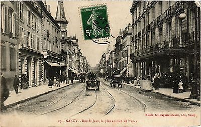 CPA NANCY - Rue St-JEAN - la plus animée de NANCY (386135)