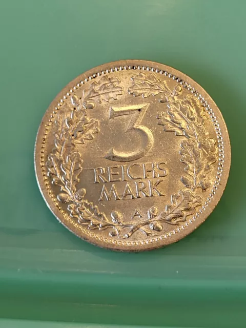 Weimar, 3 Reichsmark 1931 A, Prägeglanz/Top Stück!!