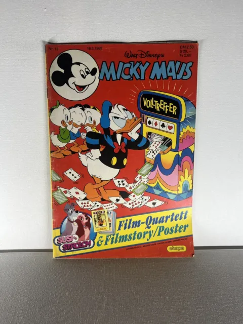 Micky Mouse Heft Nr 12 Disney Comic #H6 Sammlung Selten Konvolut