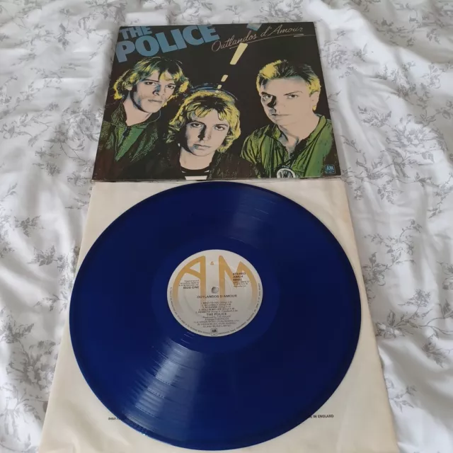 The Police Outlandos D'Amour 1978 Blue Vinyl UK LP AMLH 88502 Roxanne Sting