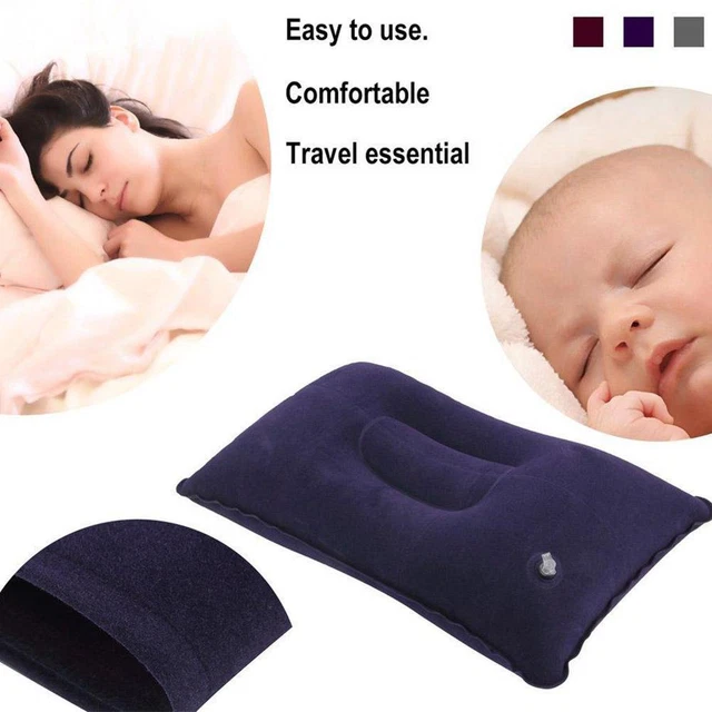 Inflatable Camping Pillow Blow Up Festival Outdoors Travel E Accessory C5R2