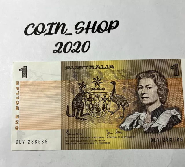 Banknote Australia 🇦🇺 $1.00 1982 Johnstone/Stone DLV Close To Aunc  #55A