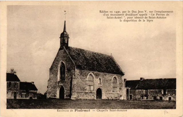 CPA AK Env. de PLOERMEL - Chapel of St-Antoine (431245)