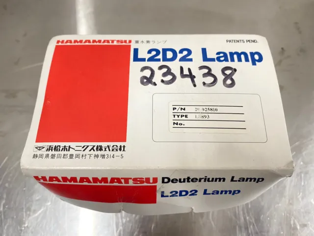 new Hamamatsu #29-025810 Type: L8893 - L2D2 Lamp Deuterium