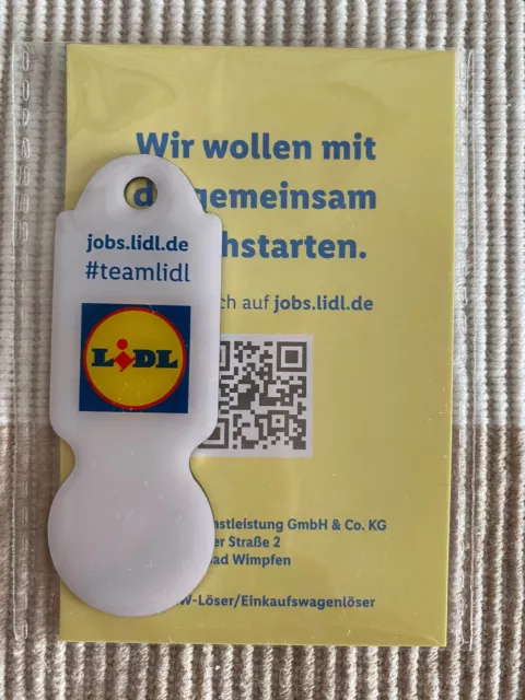 Lidl Einkaufswagenchip | #teamlidl | Neu in OVP | Als Schlüsselanhänger