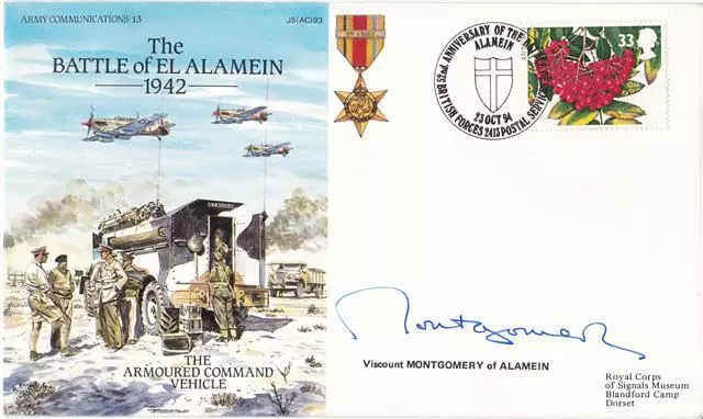 1994 Battle of El Alamein 52nd Anniv - JS(AC)93 - Signed Montgomery of Alamein