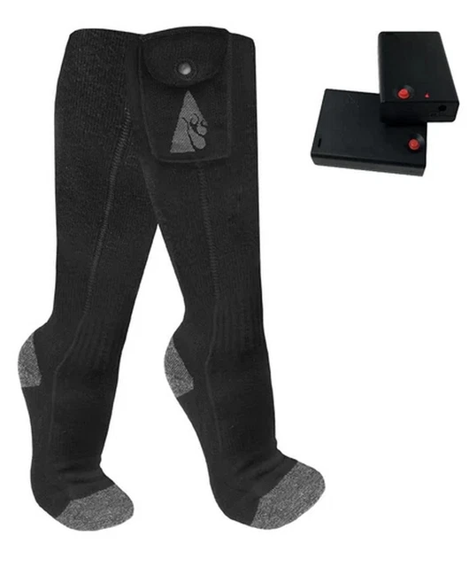ActionHeat AA Classic Battery Heated Socks Black