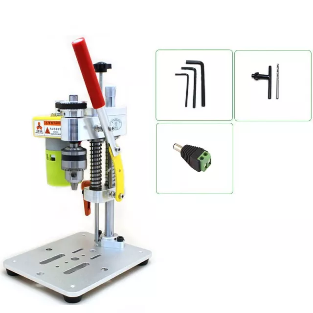 Mini Desktop Drilling Machine Bench Top Drill Press with B10 Drill Chuck for DIY