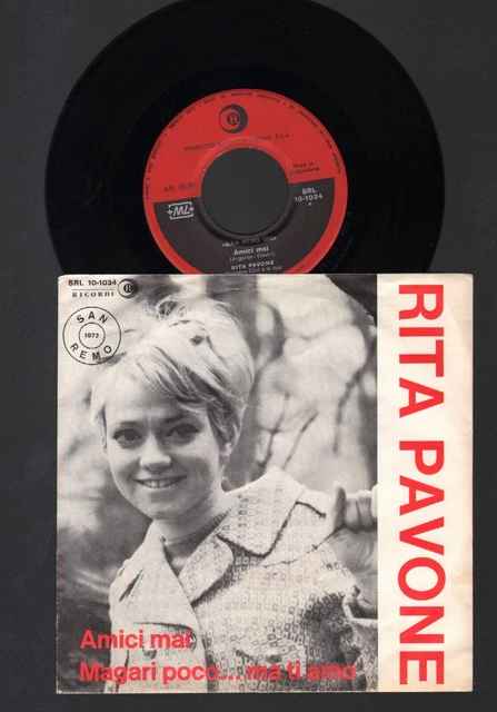 Sanremo 72-Rita Pavone Amici Mai+1 7+Ps Svizzera -Paolo Ormi-Ruggero Cini