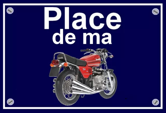 plaque " PLACE DE MA BENELLI 750 SEI  "