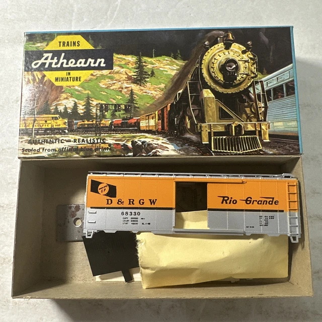 ATHEARN BEVBEL HO Scale Kit 19305 Denver & Rio Grande 40’ Boxcar D