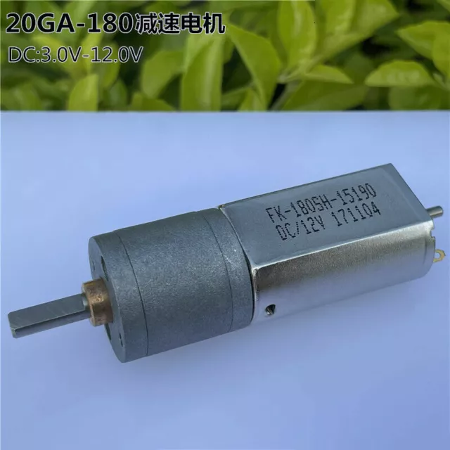 DC 3V-12V 75RPM Slow Speed Large Torque Mini 20mm Full Metal Gearbox Gear Motor