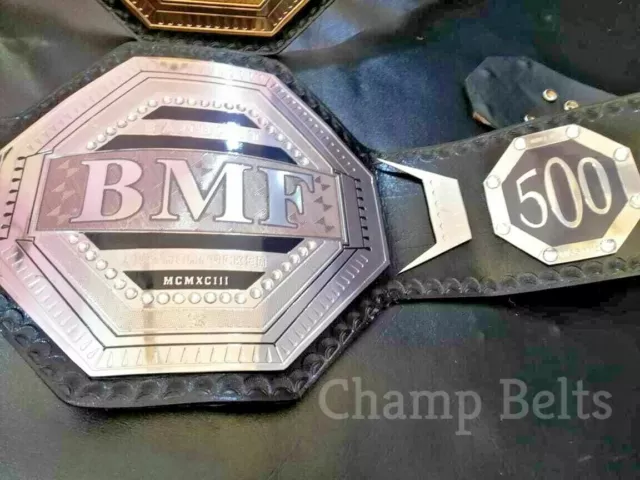NEW UFC BMF Wrestling Championship Chrome Plated Belt Adult Size