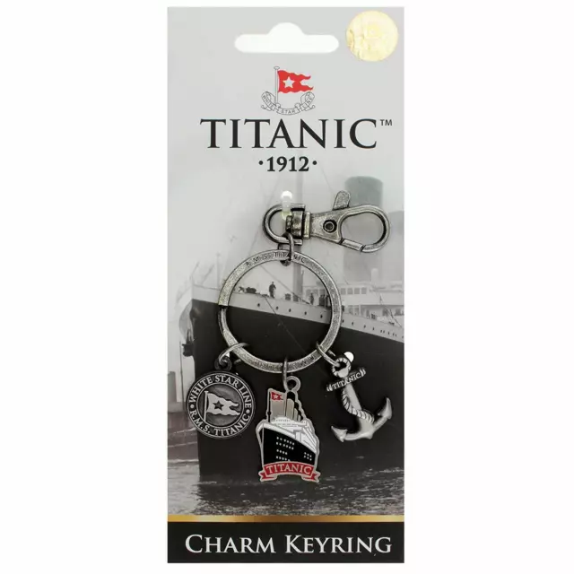 Titanic Charms Vintage Collectors Metal Keyring (sg 1402)