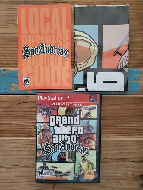 GRAND THEFT AUTO San Andreas PS2 - Playstation Greatest Hits- Complete ...