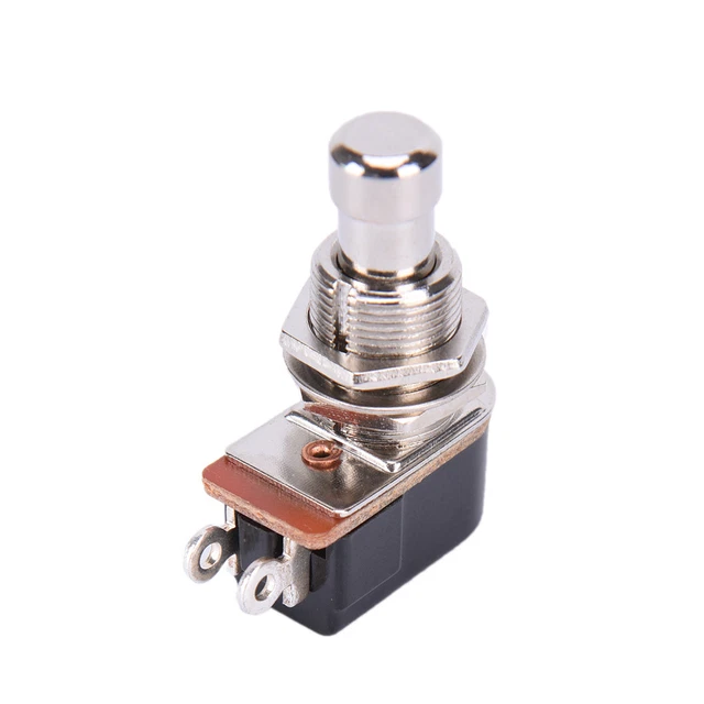 SPST MOMENTARY SOFT Touch Push Button Stomp Foot Pedal Electric Guitar