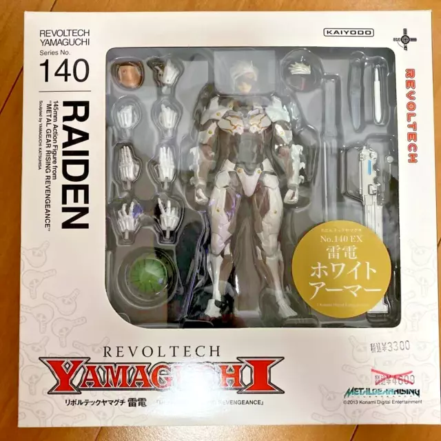 Kaiyodo Revoltech Yamaguchi 140EX Metal Gear Rising Revengeance Raiden White