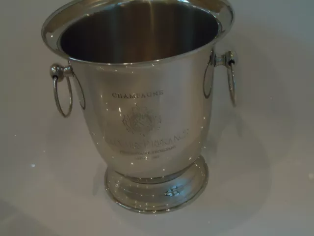 JACQUES DEFRANCE Champagner-Eiskübel/Weinkühler versilbert vernickelt Geschenk JACQUES DEFRANCE Champagner-Eiskübel/Weinkühler versilbert vernickelt Geschenk
