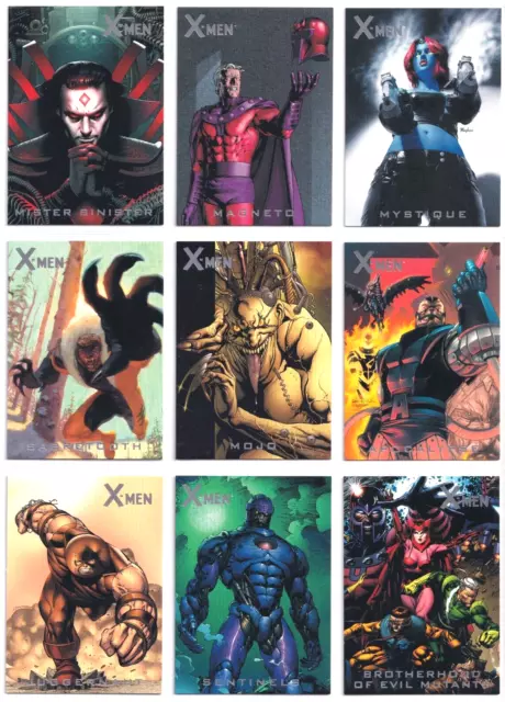 2009 Rittenhouse Archives X-Men Archives 9 Card Nemesis Chase Set N1 - N9