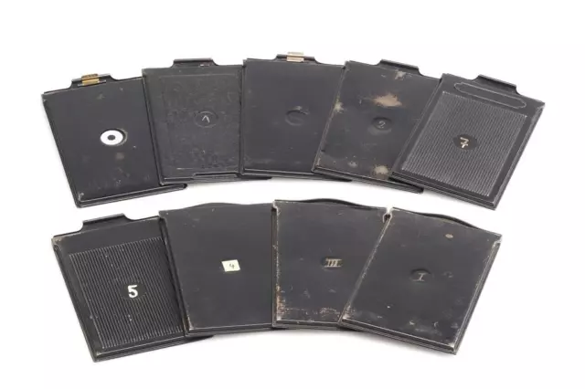 9x Various Metal Film    Holder 7.5x11.5cm Planfilmkassette (1714841733)