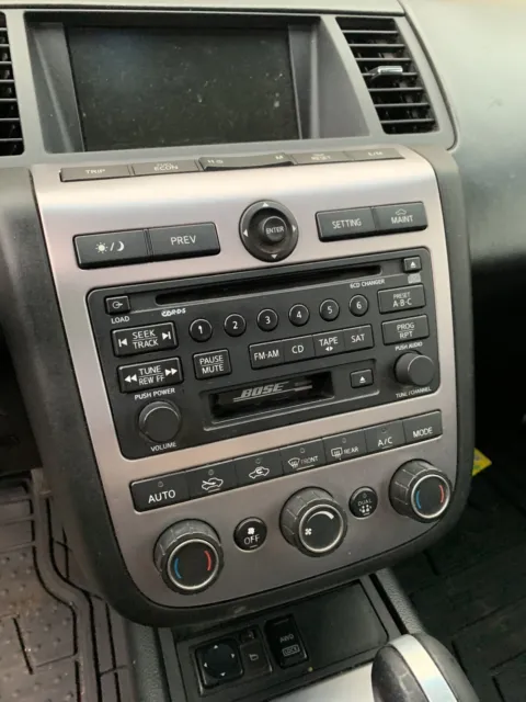 2004-2005 Nissan Murano CD Player AM FM Radio Stereo AC Assembly OEM BLK/SLVR