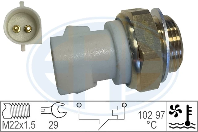 Interruttore termico interruttore temperatura ventola radiatore ERA 330185 per Ford Fiesta M22 x