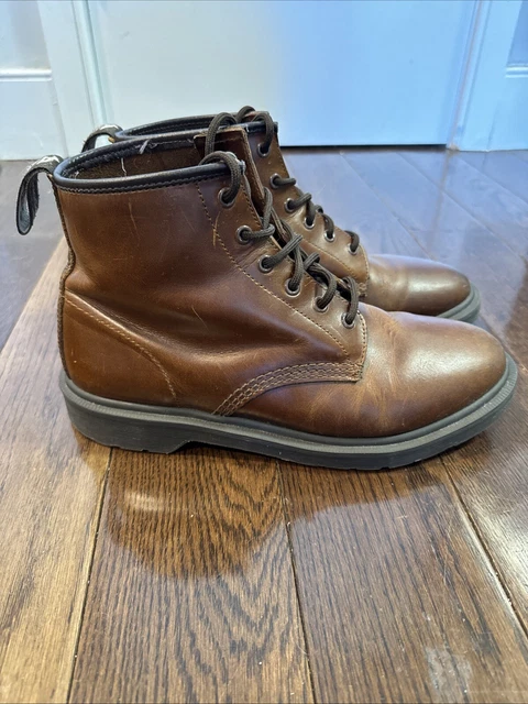 DR. MARTENS 101 Brando Men s Boots 6 Eye Lace Up Smokethorn 22698241 134.95 PicClick