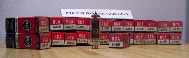 RCA Radiotron 6AS5 Beam Power Amplifier Tube NOS  Quantity  TESTED 3