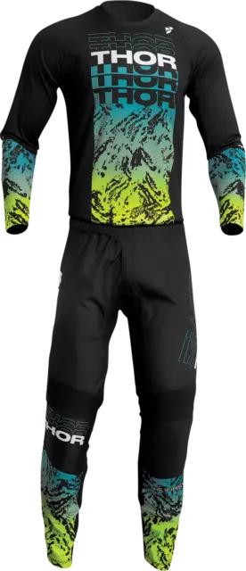2023 Thor Sector ATLAS Kids Motocross Gear Youth BLACK TEAL Youth