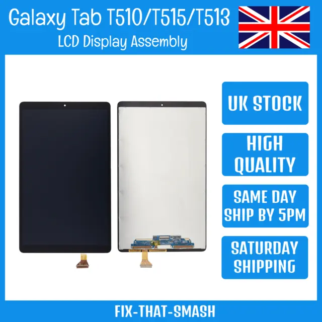 Samsung Galaxy Tab A 10.1 2019 SM-T510 T515 LCD Touch Screen Digitizer  Assembly