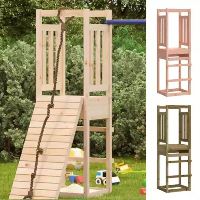 Torre de Juegos Casita Parque Infantil Casita Escalera de Exterior Madera vidaXL