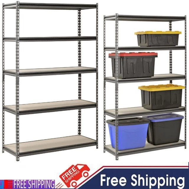 Heavy-Duty Steel Storage Shelves – 3, 4, Or 5 Tier Options For Garage, Basement & Workshop