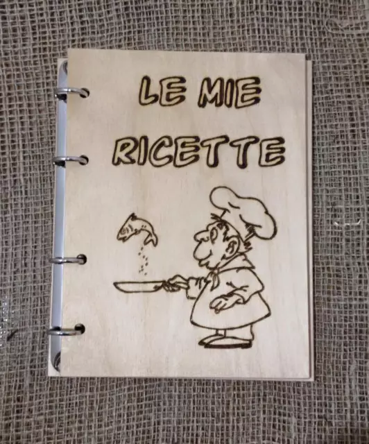 QUADERNO RICETTE CUCINA Ad Anelli Le Mie Ricette - Chef Divertente Regalo  Cuoco EUR 20,00 - PicClick IT