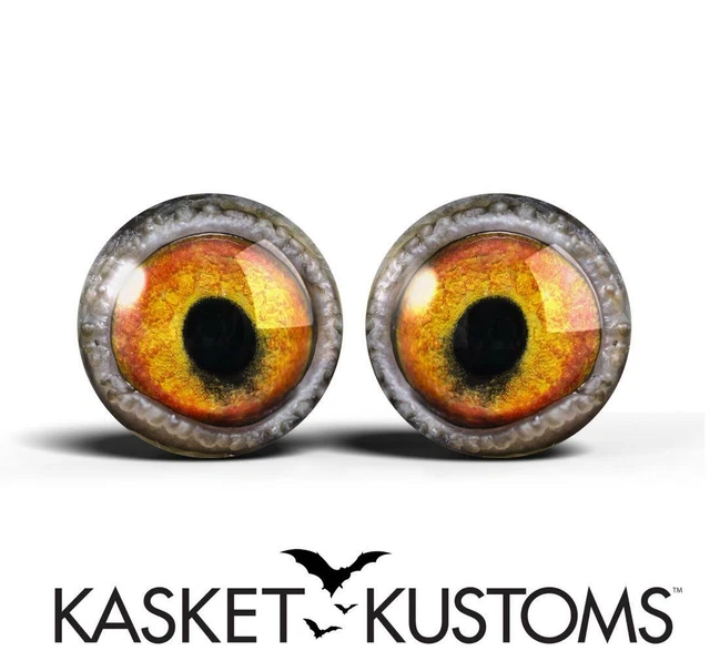 Glass Bird Eyes -PIXEL FREE- Realistic Animal Taxidermy Craft Eyeballs 2pc