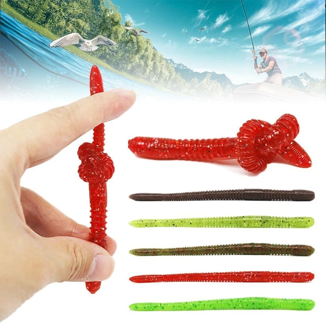 XIAQICA 10 Pezzi Artificiali Spinning Kit Esche Pesca Morbide Mare Bass Fishing PVC Esche