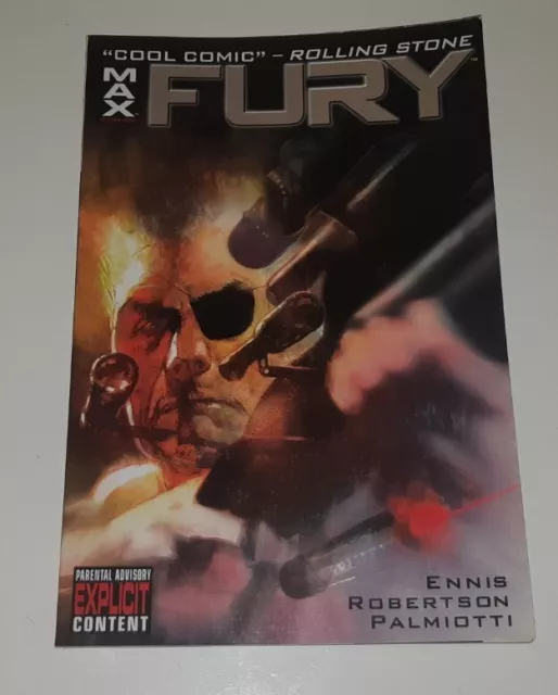 MARVEL MAX FURY Graphic Novel By Garth Ennis 1st Print Editiom RARE OOP MATURE