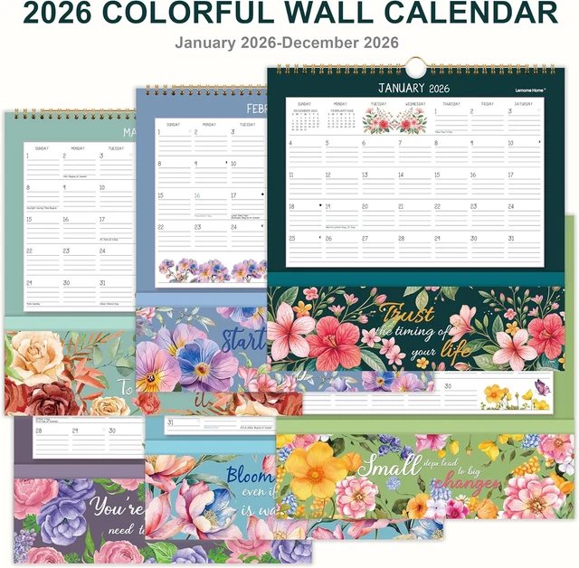 2026 WALL CALENDAR - 2026 Pocket Calendar, 11.7" X 11.7", 2026 Calendar ...