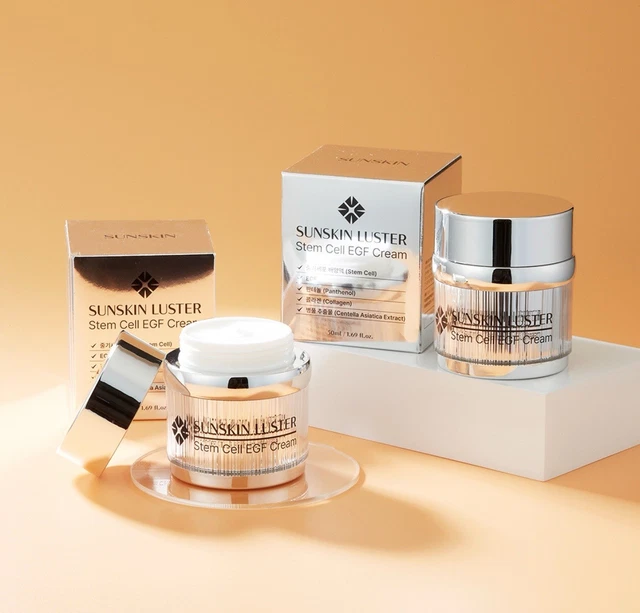 SUNSKIN LUSTER Stem Cell EGF Cream 2個 SUNSKIN LUSTER Stem Cell EGF Cream 2個 - メルカリ