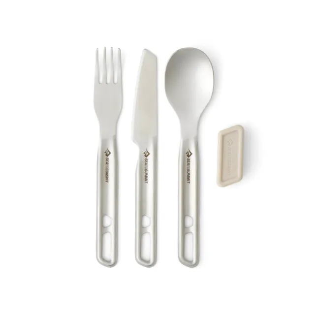 Sea To Summit Detour Stainless Steel Cutlery Set Premium Knife Fork Spoon Set