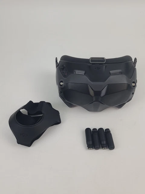 DJI FPV Goggles V2 Headset with strap and antennas.