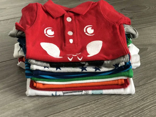 Excellent Baby Boys Bundle Short Sleeve Bodysuits  0-6 months old
