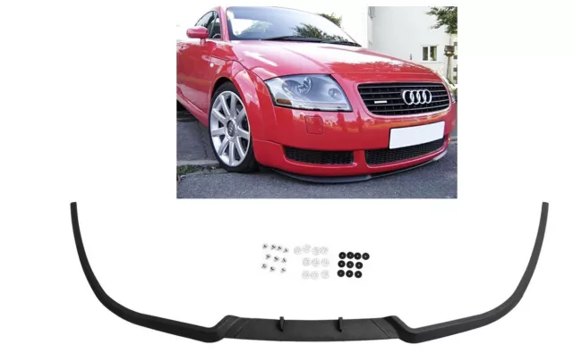 Pour Audi TT 8N Spoiler Lèvre Lame Inférieure Jupe De Pare-Choc avant Noir 98-06