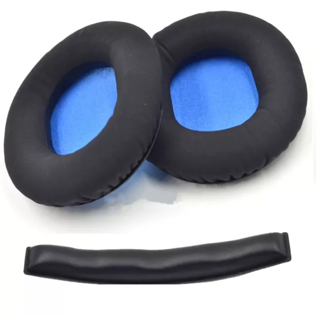 Leather Earpads Cushion Headband Cover For Sennheiser HD8 DJ HD6 MIX Headphone S