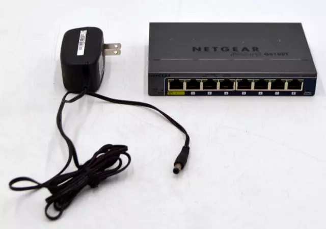 Netgear GS108T GS108TV2H1 ProSafe Plus 8-Port Gigabit Ethernet Switch