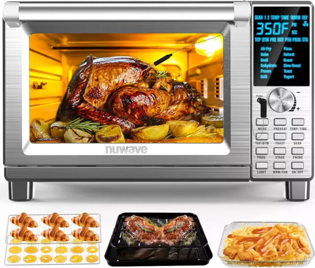 Extra Large Commercial Bake Digital Counter Top Convection Oven Stainless Steel