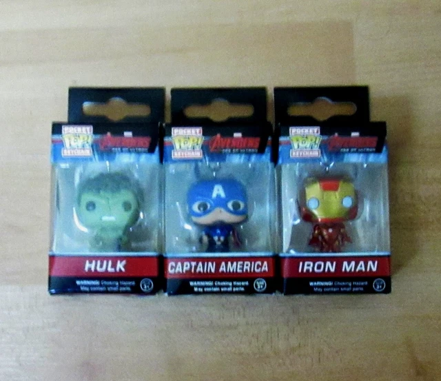 Pocket Pop Keychain Marvel Avengers Hulk-Iron Man & Captain America New in Box Pocket Pop Keychain Marvel Avengers Hulk-Iron Man & Captain America New in Box